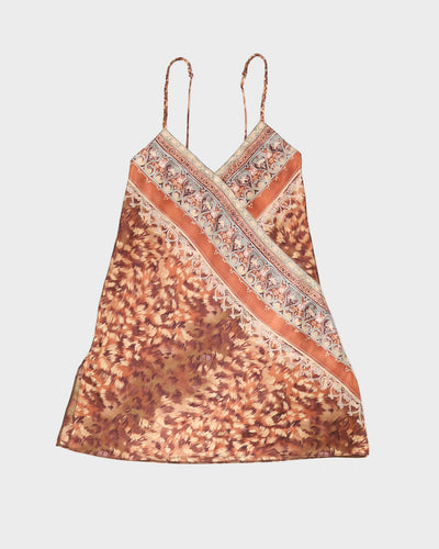 Vintage 90s Inner Most By Sears Printed Slip Dress - XS