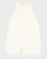 1990s Cream Lingerie Slip Dress - L