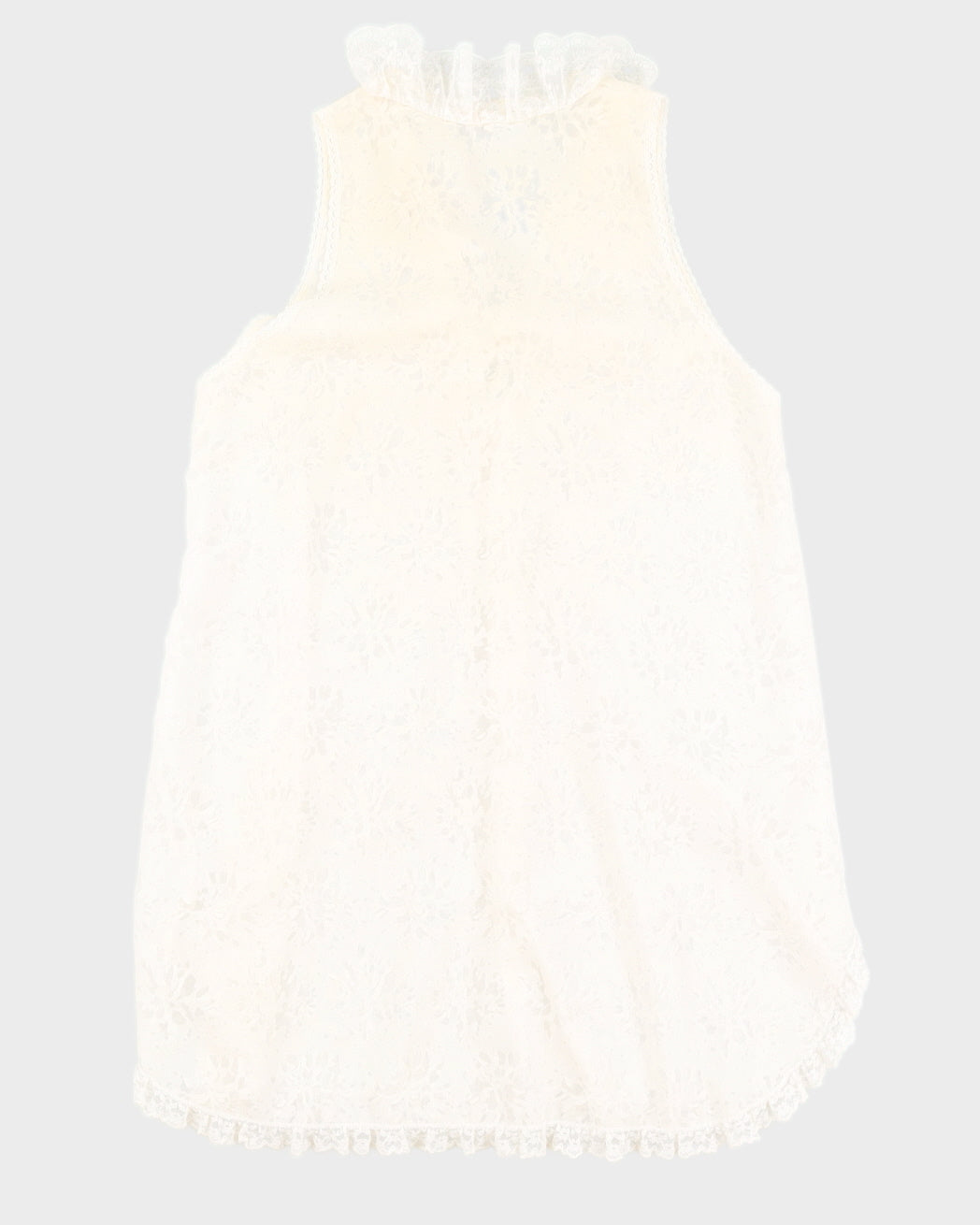 1990s Cream Lingerie Slip Dress - L