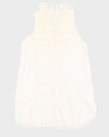 1990s Cream Lingerie Slip Dress - L