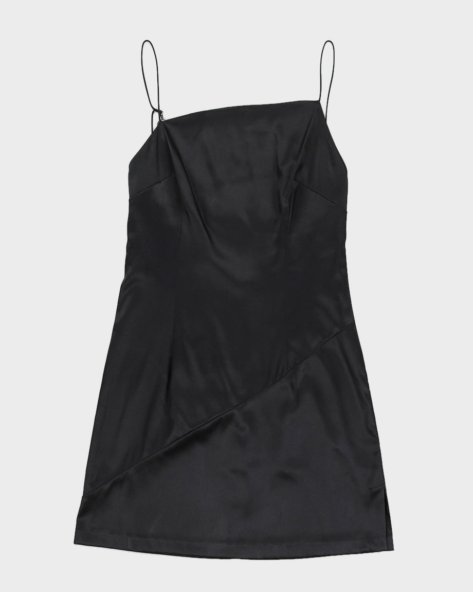 Black Lingerie Slip Dress - XS
