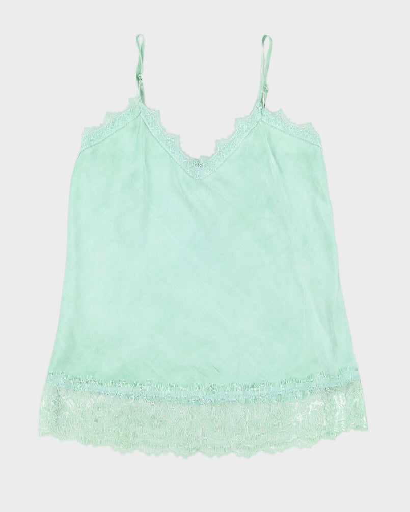 Turquoise Lingerie Slip Dress -XS