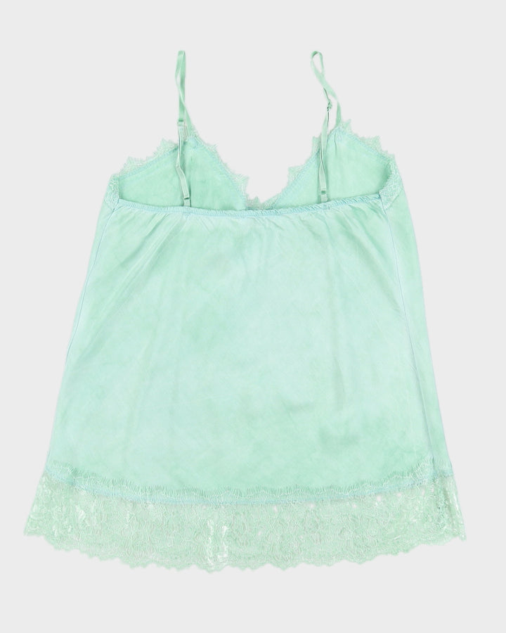 Turquoise Lingerie Slip Dress -XS