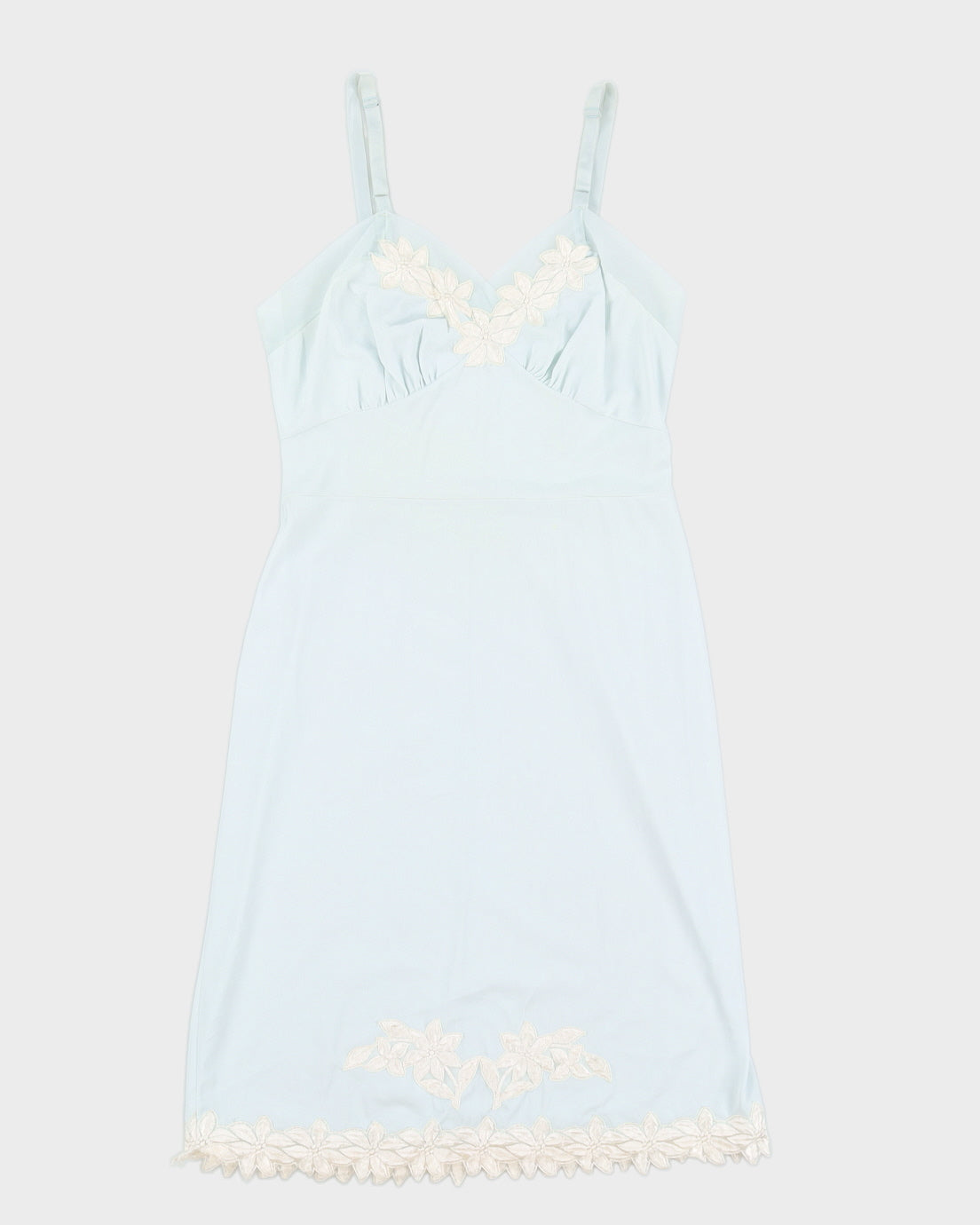 Blue Lingerie Slip Dress - XS