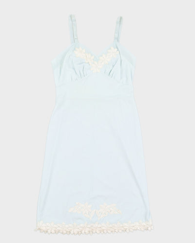 Blue Lingerie Slip Dress - XS