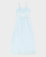 1960s Blue Lingerie Slip Dress - XS