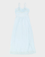 1960s Blue Lingerie Slip Dress - XS