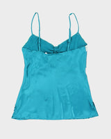 Blue Silk Cami Top - XS