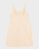 Vintage 60s Sissie Beige Slip Dress - M