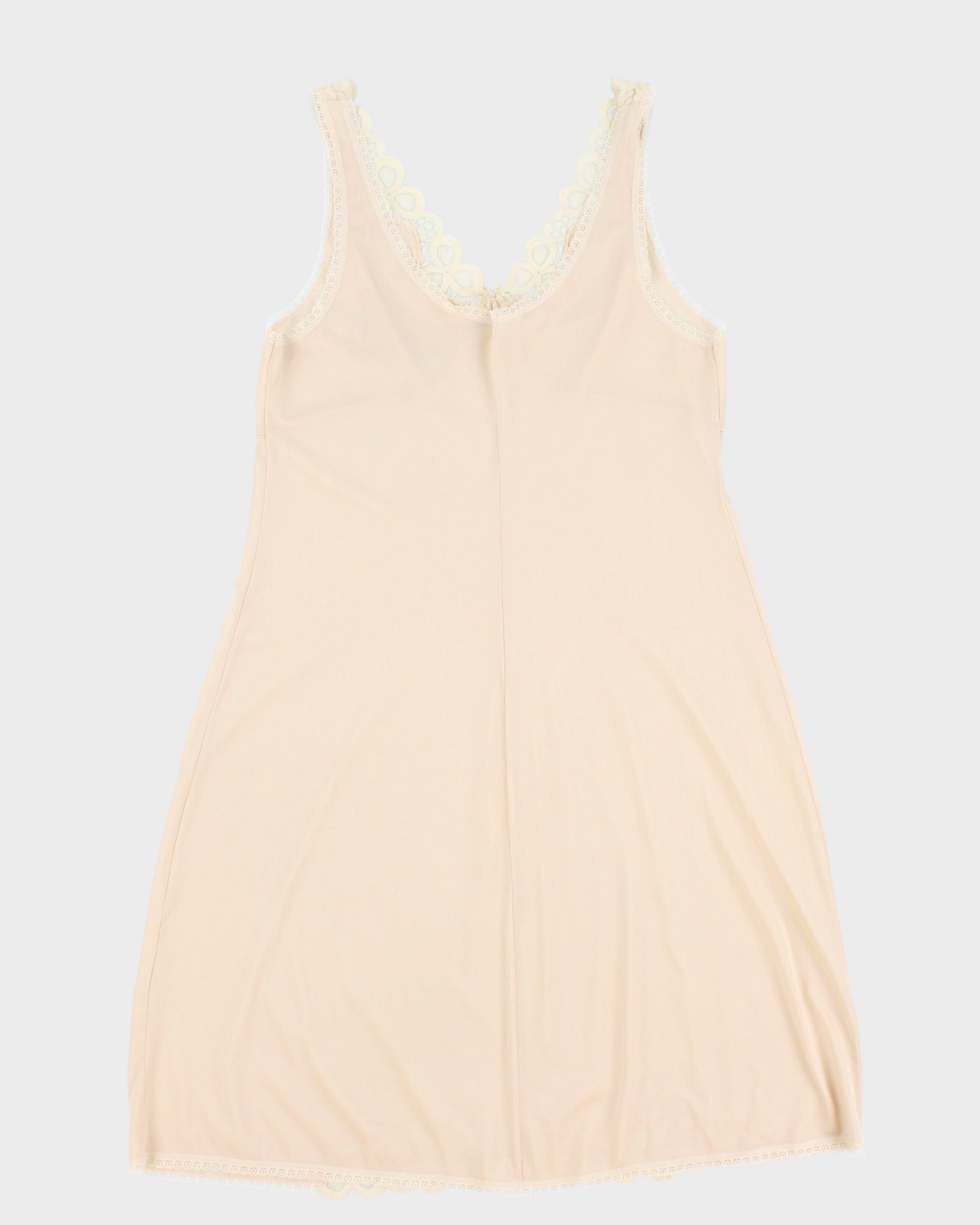 Vintage 60s Sissie Beige Slip Dress - M