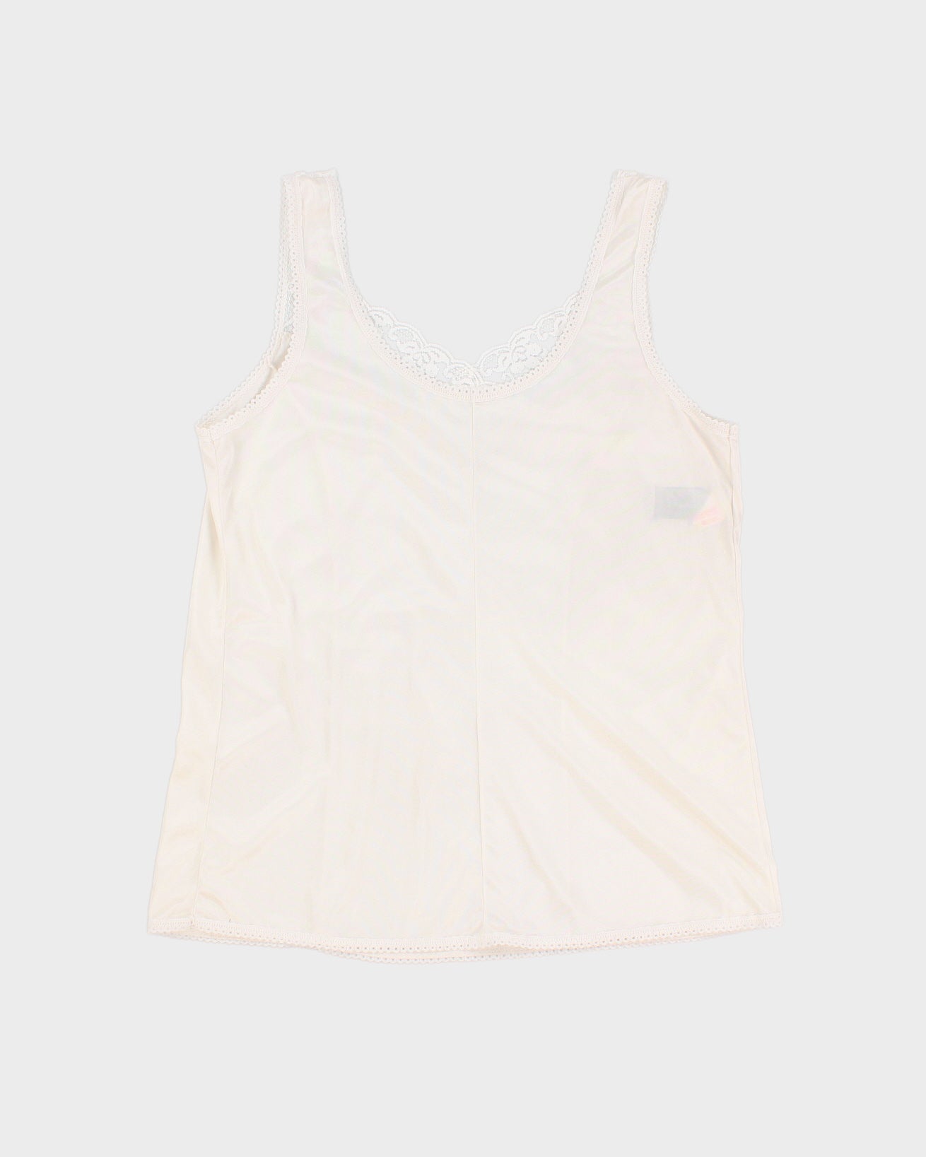 Vintage Essentials Lace Detailed White Camisole - S