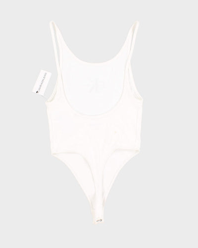 Calvin Klein White Bodysuit - M