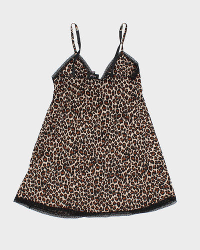 Y2K 00s La Senza Leopard Print Slip Dress - S