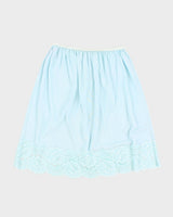 Blue Laced Petticoat Slip Skirt - M