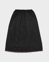Vintage Lace Flower Embroidered Petticoat Slip Skirt - S