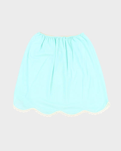 Vintage Vanity Fair Blue Petticoat Slip Skirt - S