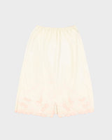 Vintage Cherry Stitched Petticoat Slip Skirt - S
