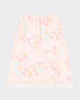 Vintage Christian Dior Floral Laced Petticoat Slip Skirt - S