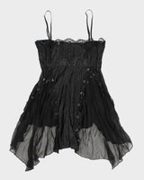 Vintage 90s/00s Papaya Whimsigoth Slip Dress - M