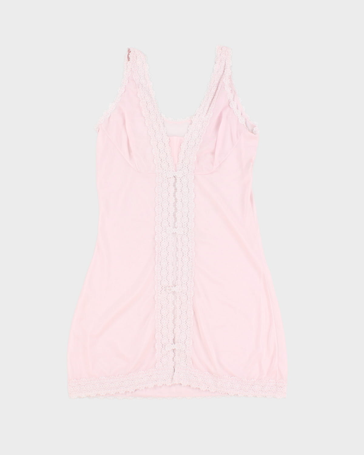Vintage Darling Laced Pink Slip - S