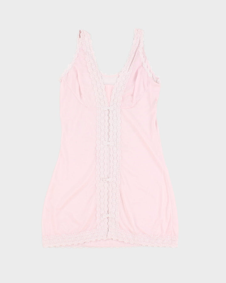 Vintage Darling Laced Pink Slip - S