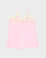 Vintage Pretty Pink Lingerie Slip - M - L