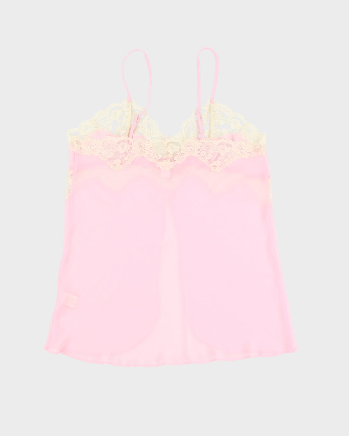Vintage Pretty Pink Lingerie Slip - M - L