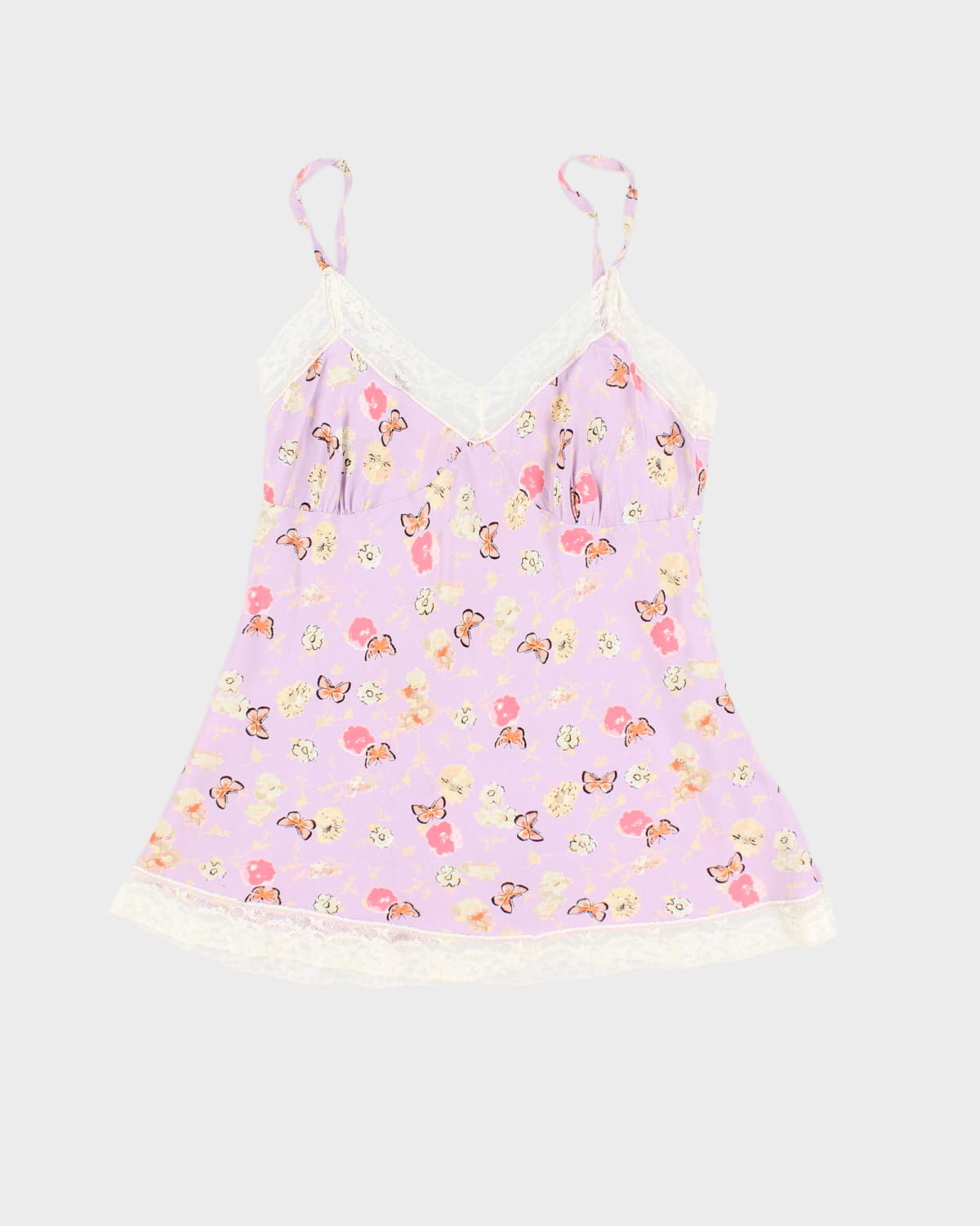 Y2K Agneta Eckemyr Floral Laced Slip Dress - L