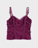Y2K 00s Bebe Silk Laced Cami - M