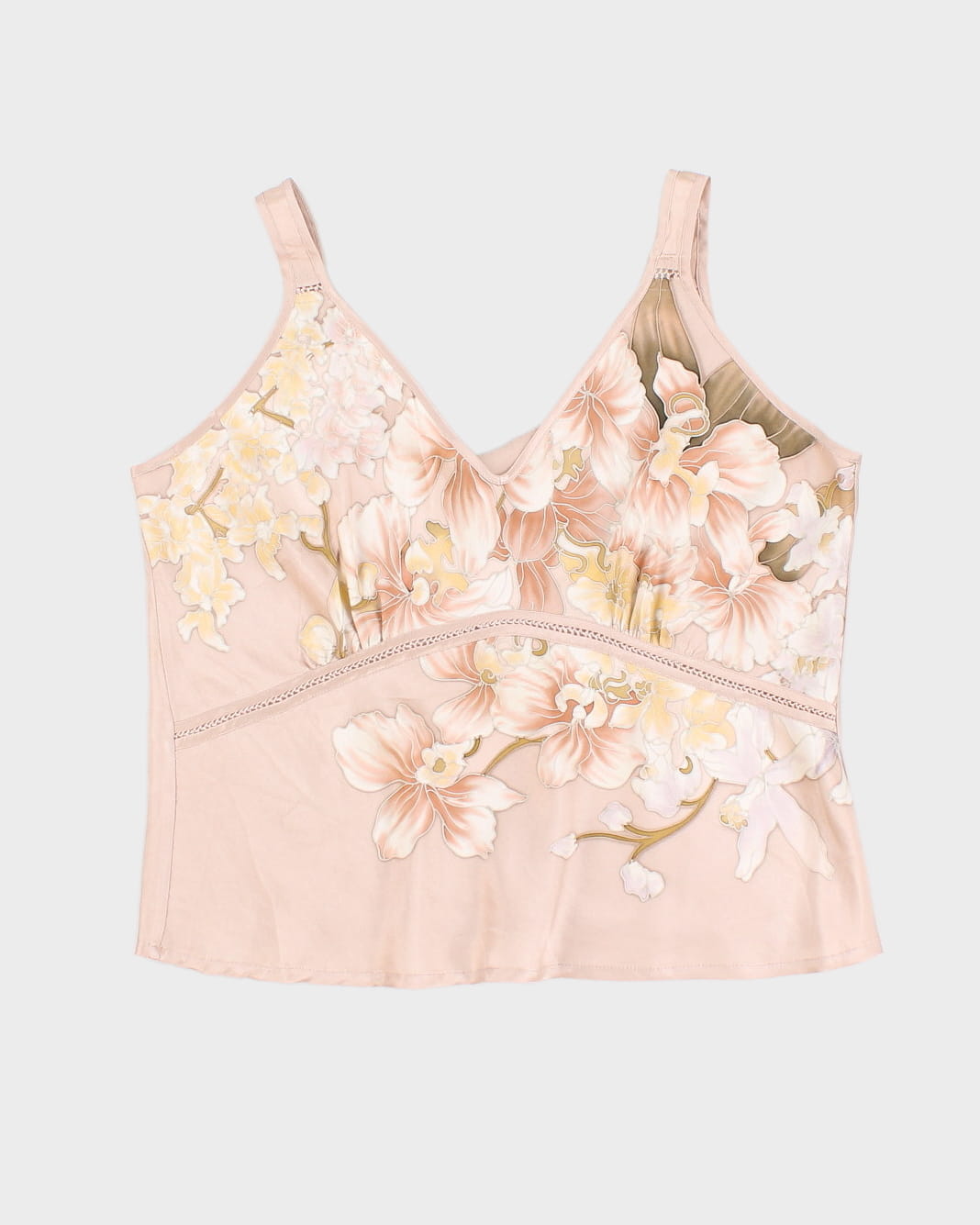Y2K Darling Pink Floral Cami - S