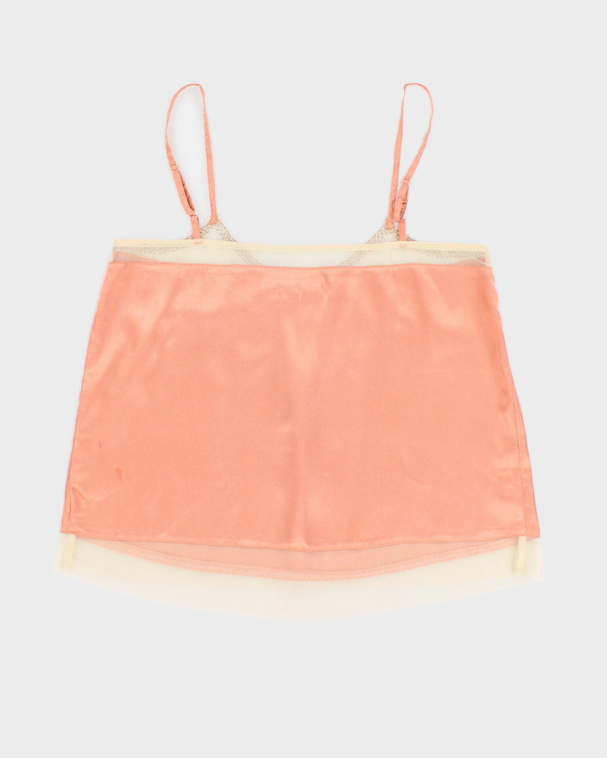Vintage Darling Peach Sequined Cami - S