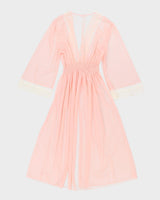 Vintage 70s Karmela Blush Pink Dressing Gown - M