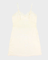 70's Vintage Cream Lingerie Nightwear Slip - M