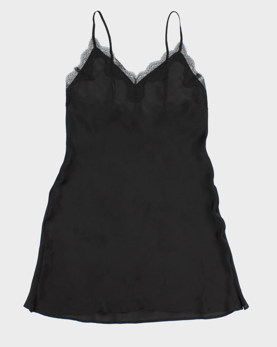 Black Victoria's Secret Lace Lingerie Nightwear Slip - XS