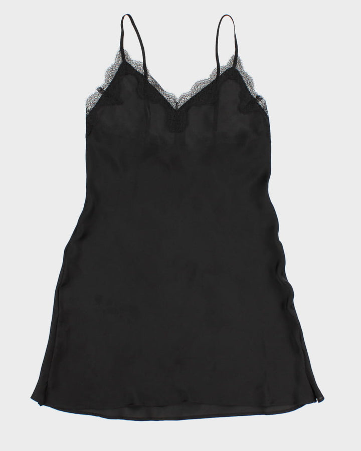 Black Victoria's Secret Lace Lingerie Nightwear Slip - XS