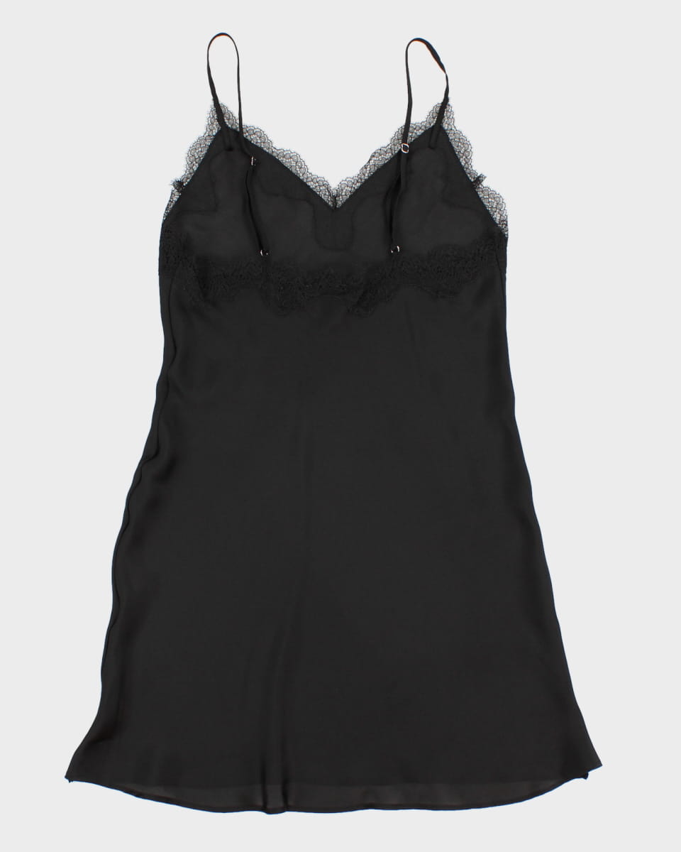 Black Victoria's Secret Lace Lingerie Nightwear Slip - XS