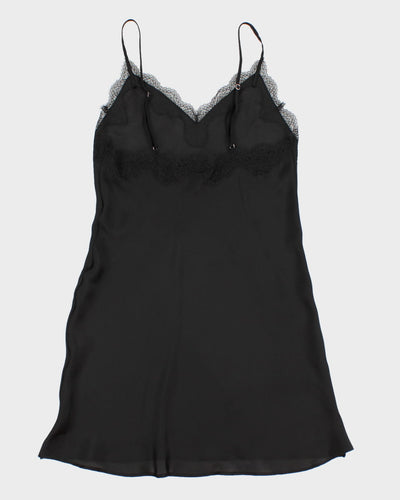 Black Victoria's Secret Lace Lingerie Nightwear Slip - XS