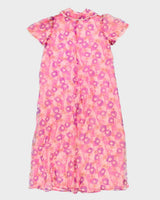 Vintage 1970s Pink Floral Peignoir - L
