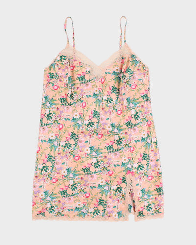 Victoria's Secret Lace Detailed Floral Slip Dress - M