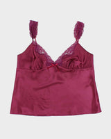 Vintage 90s La Senza Purple Satin Cami - XL
