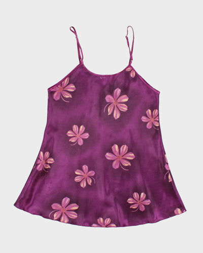 Woman's Purple Floral Camisole - M