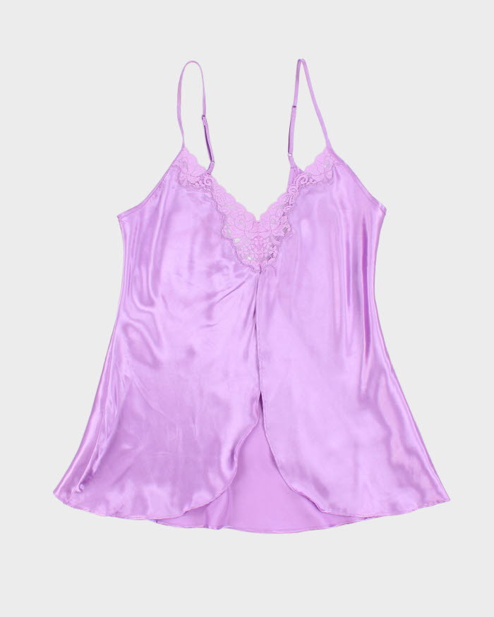 Woman's Purple Satin Camisole - M