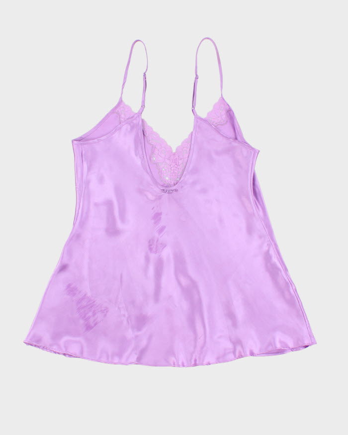 Woman's Purple Satin Camisole - M