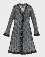 Betsey Johnson Lace Floral Robe - S