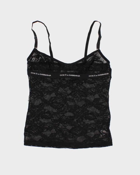 トップス DOLCE&GABBANA Lace Camisole Lace-trimmed satin camisole in white - Dolce Gabbana | Mytheresa