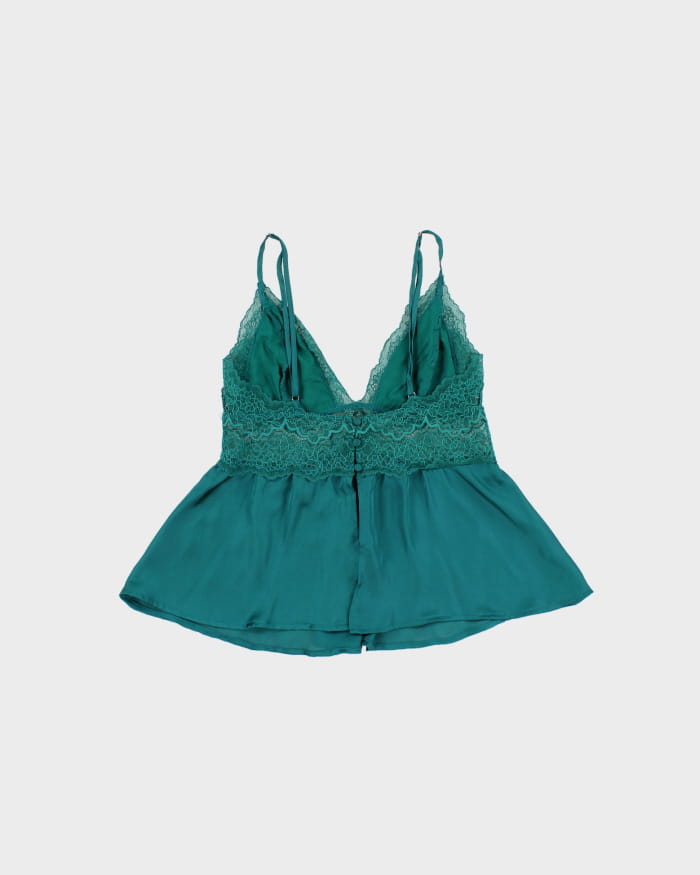 Y2K 00s Victoria's Secret Dark Green Cami - S