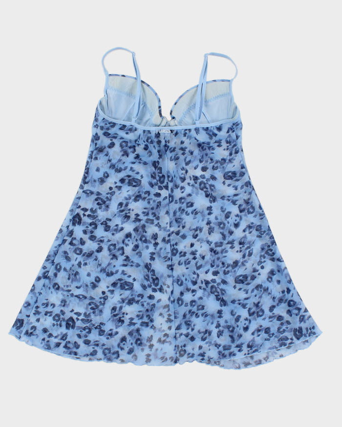 Vintage 90s La Senza Blue Mesh Cami - M
