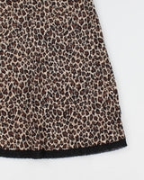 00s La Senza Leopard Print Lace Lingerie Slip Dress - M