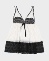00s Y2k Victoria's Secret Lingerie Sheer Lace Cami  - M