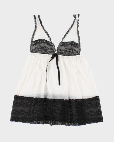 00s Y2k Victoria's Secret Lingerie Sheer Lace Cami  - M